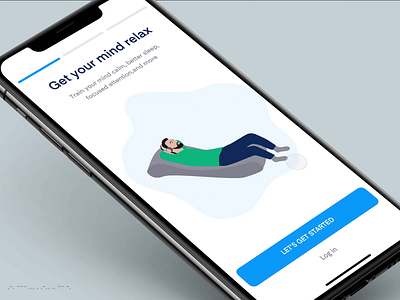 Meditation Plan better sleep calm focus guide meditating mindfulness mobile app relax ui uidesign ux