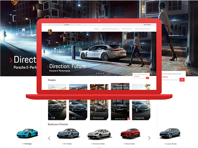 Porsche Website Redesign app branding car design icon porsche typography ui user interface ux vector web