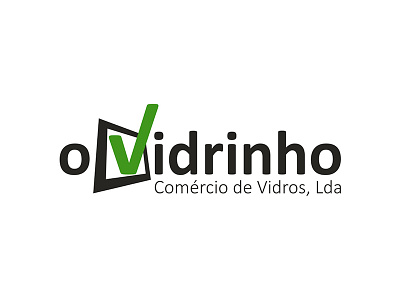 O Vidrinho - Comércio de Vidros, Lda logo logotype
