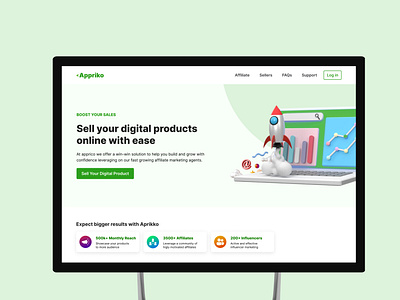 Landing Page Design for Appriko