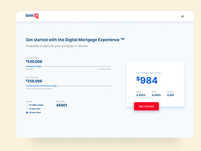 Mortgage Calculator UI