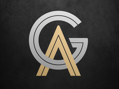 GA a ag g ga lettering logo monogram type