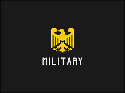 military bird logo eagle logo logo m military minimal symbol vector