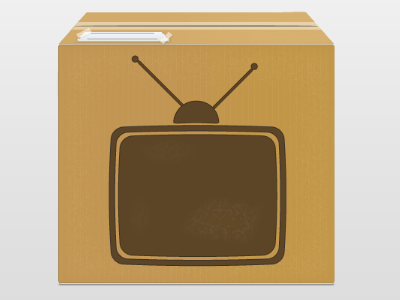 TvBox box icon illustrator tv vector