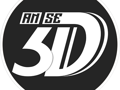 ANSE3D 3d anse3d branding graphic design logo