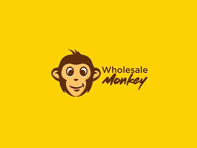 Wholesale Monkey Logo 3d logo branding character design icon illustration logo mascot mascot logo monkey monkey logo vector wholesale logo wholesale monkey logo