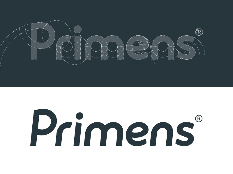 Primens shopping wordmark typography type branding brand logo
