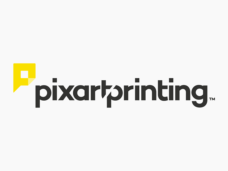 Pixarprinting Animation typography pixel logo gif branding brand animation
