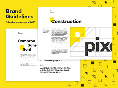 Pixartprinting Guidelines brand branding logo logotype pixel typography wordmark