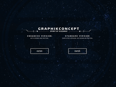 Graphikconcept v.10 - Homepage - choose your version animation css3 design gsap html5 javascript motion graphics ui web design