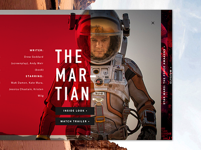 The Martian. brand design florida harbrco layout red camera tampa typography ui web design