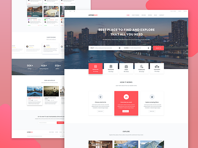 Listrace - Free Directory Template directory free html template website