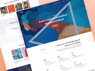 Agency Landing Page Exploration agency design exploration landing page ui website
