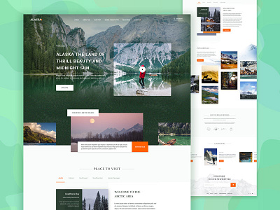 Alaska - Travel Destination Landing Page Exploration