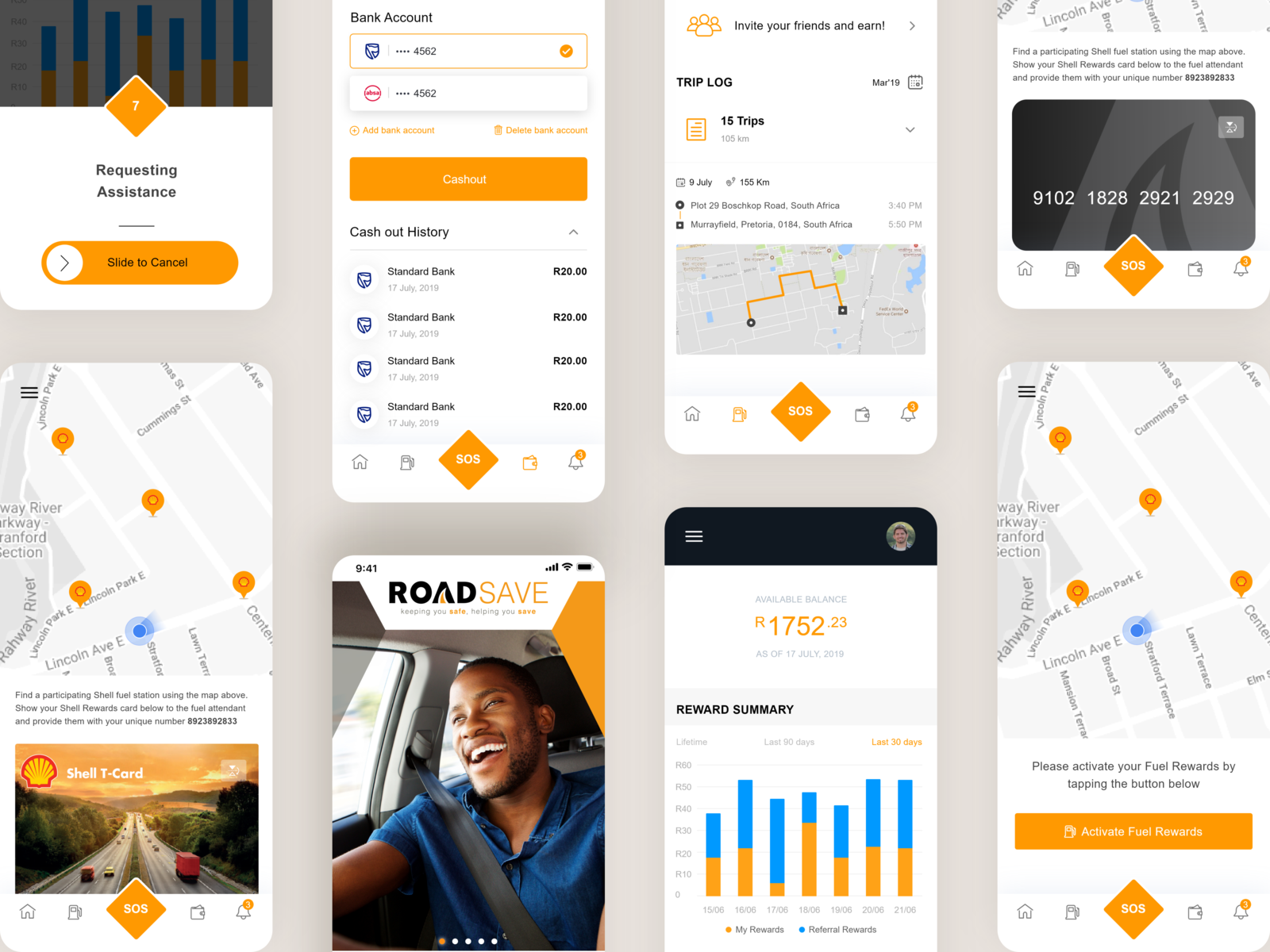 Road safe app by Samsuzzaman Raju for TechCare™ Inc on Dribbble