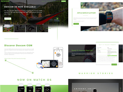 Dexcom Concept Web Design concept design photoshop web design web mock web ui