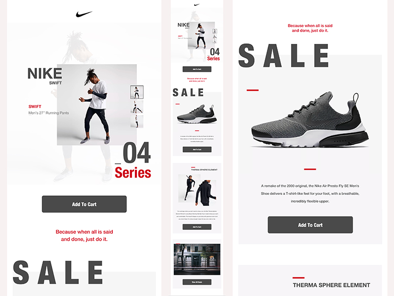 Nike Email by Kenny Krosky on Dribbble