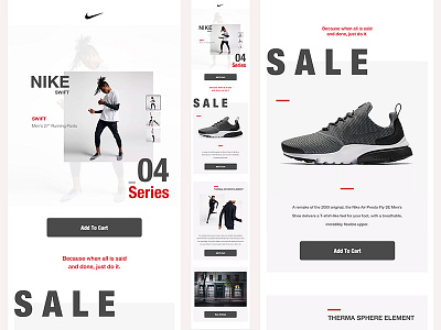 Nike Email Template design email design email template ui ui design ux web design