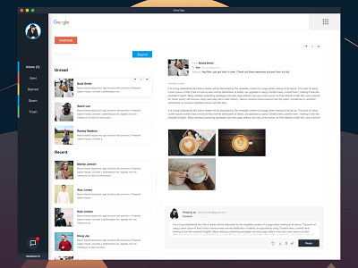 Gmail Application Concept Design