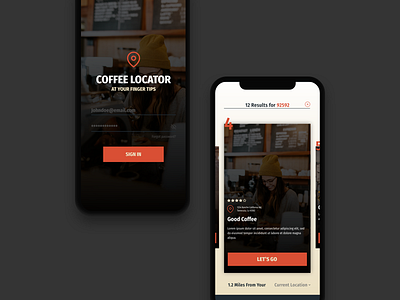 Coffee App Concept