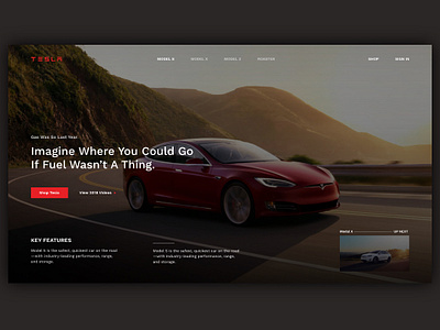 Tesla Landing Page application design concept design design ui ui design uidesign ux ux design uxdesign web design web design. web designer web mock web ui