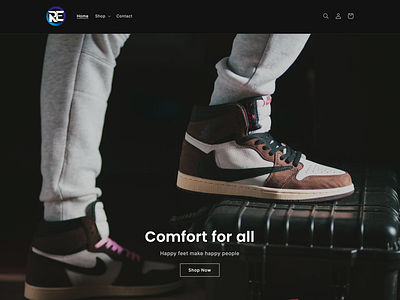 Sneakers 👟 Shopify website design ecommerce website illustration logo printiful shopify shopify dropshipping shopify sneaker store shopify sneaker website shopify store shopify website shopify website designer