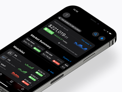 Stock Trading App Concept