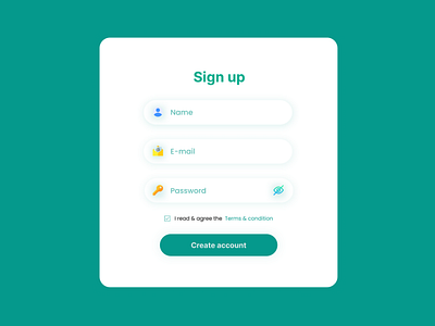 Sign Up  page