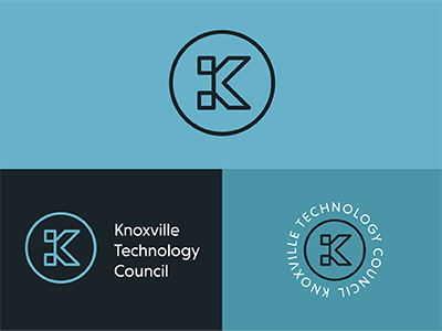 Knoxville Technology Council Logo branding letterform lettering logo logo type technology
