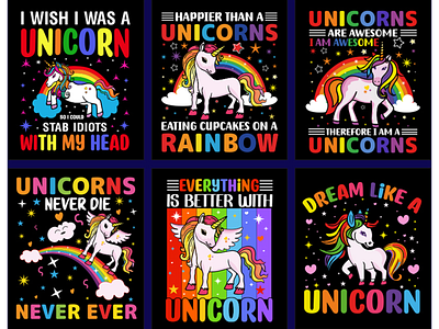 Unicorn T-shirt design | T shirt design