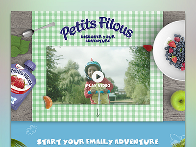 Petits Filous Microsite apple fruit kids microsite nickelodeon petits filous ui video visual design web web design yogurt