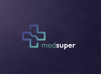 medsuper brand branding design graphic design logo medical