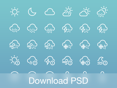 Weather icons