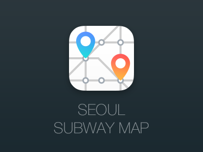 Seoul subway map Icon