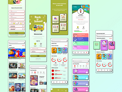 School App design figma graphic design school ui