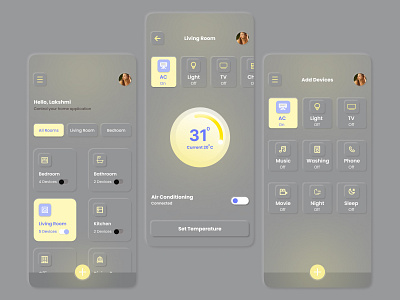 Smart Home App design figma smart home ui