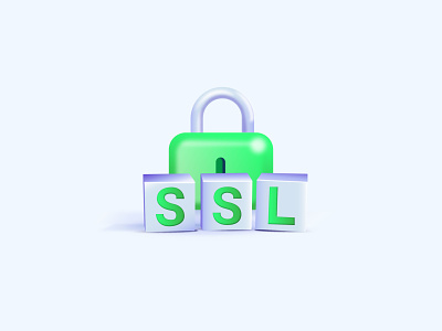 SSL Security art blue branding clean design domain illustration minimal new security server ssl ui ux vector webhosting