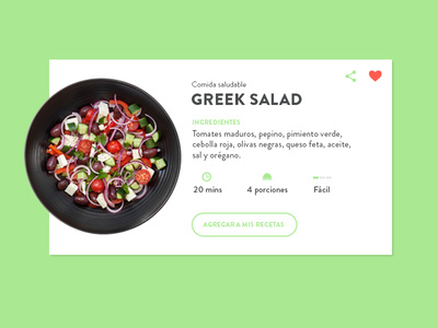 Recipe widget