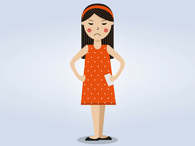 Girl Illustration application character fashion girl illustration mobile online shopping vector