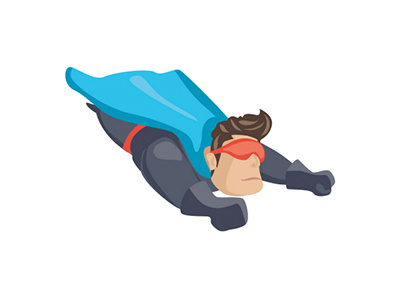 Superhero Character character design employee hero illustration site super