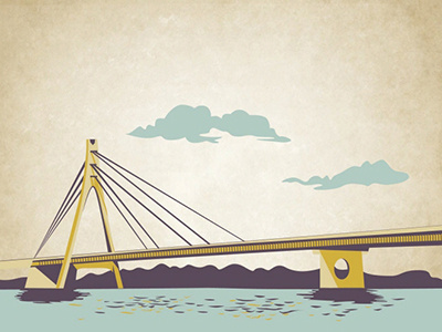 Moscow bridge bridge design dnipro illustration kyiv packaging river showplace sight