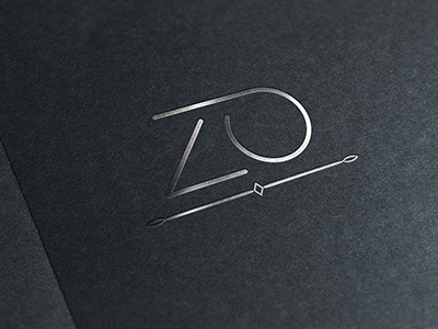 Logo ZO lettering lingerie logo metallic minimal underwear zo