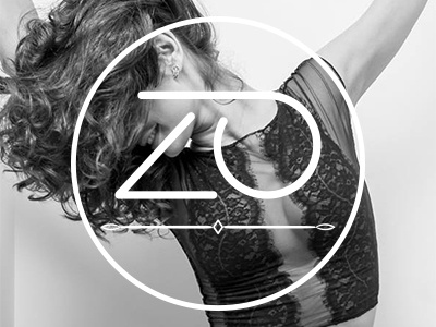 Logo ZOtype lettering lingerie logo metallic minimal underwear zo