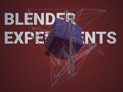 Blender Experiments affinity blender experiements geometry lowply noise