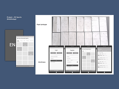 paper prototyping and wireframing