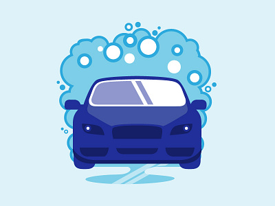 Logo For Car Washing Company branding illustration logo design