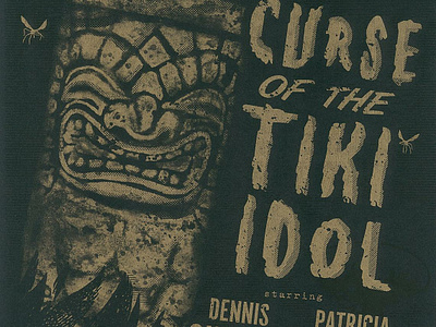 Curse of the Tiki Idol horror movie procreate tiki typography