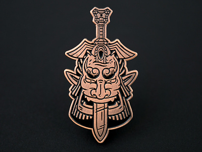 The Sealed King design enamel pin illustration merchandise