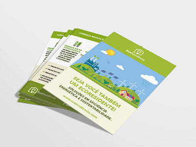 Eco Flyer design eco energy flyer folder lucaspxt merchandising nature poster