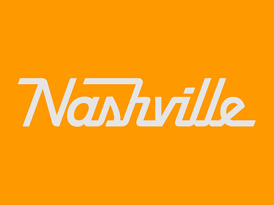 Nashville color design flat graphic design illustration illustrator lettering type typography vector